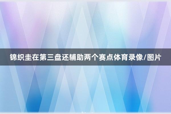 锦织圭在第三盘还辅助两个赛点体育录像/图片